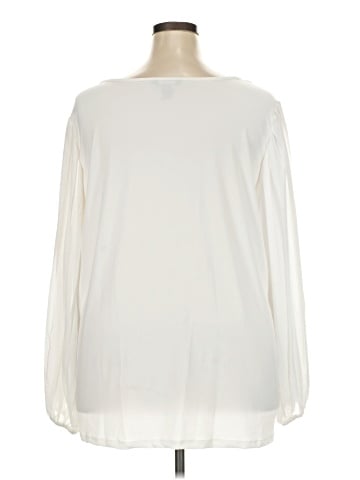 Nina Leonard Long Sleeve Blouse (view 2)