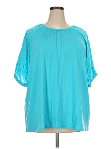 DG^2 by Diane Gilman Short Sleeve Blouse (view 1)