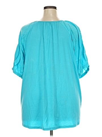 DG^2 by Diane Gilman Short Sleeve Blouse (view 2)