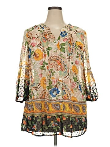 Figueroa & Flower 3/4 Sleeve Blouse (view 1)