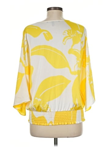 White House Black Market 3/4 Sleeve Blouse (view 2)