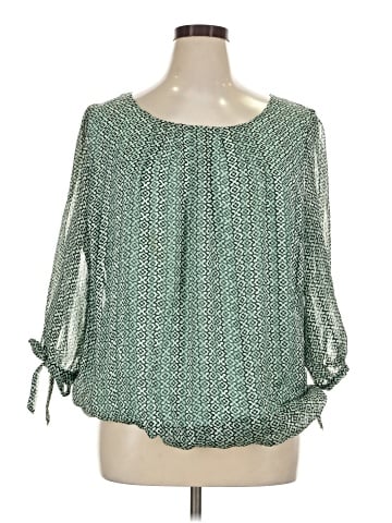 Roz & Ali 3/4 Sleeve Blouse (view 1)