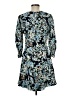Reiss 100% Polyester Print Blue Casual Dress Size 8 - photo 2