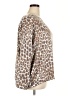 Ruby Rd. Animal Print Brown Long Sleeve Blouse Size 3X - photo 4
