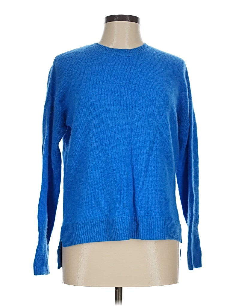 Pre-owned Aqua Cashmere Pullover Sweater In Blue