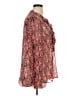 Boden 100% Polyester Red Long Sleeve Blouse Size 16 - photo 4