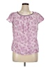 Boden Purple Short Sleeve Blouse Size 14 - photo 1