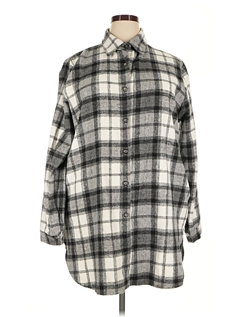 Pre-owned Adora 3/4 Sleeve Blouse In Gray