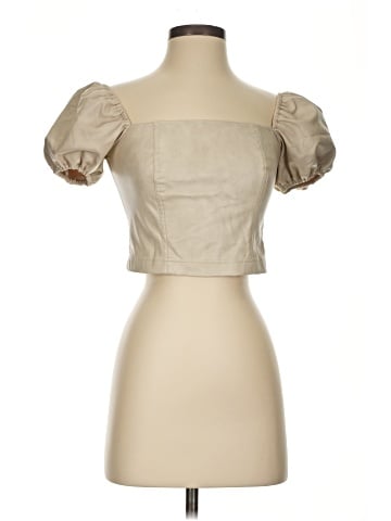 7 For All Mankind Faux Leather Top (view 1)