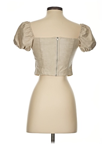 7 For All Mankind Faux Leather Top (view 2)