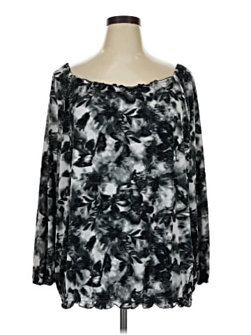 Daisy Fuentes 3/4 Sleeve Blouse (view 1)