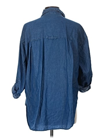 Gloria Vanderbilt 3/4 Sleeve Button-Down Shirt (view 2)