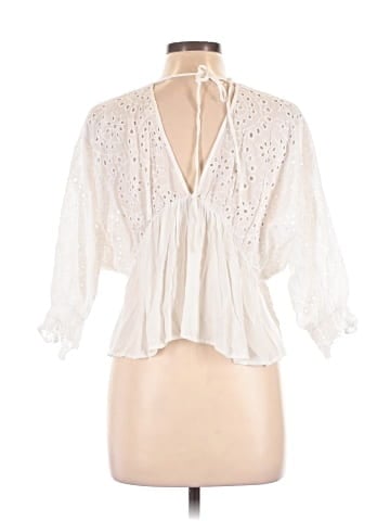 En Creme 3/4 Sleeve Blouse (view 2)