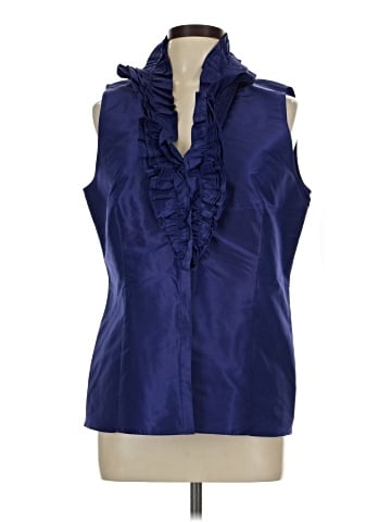 Lafayette 148 New York Sleeveless Silk Top (view 1)
