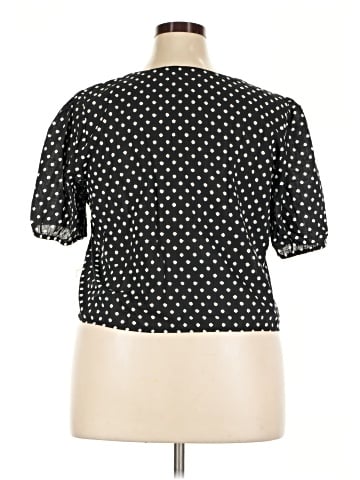 Pale Sky Short Sleeve Blouse (view 2)