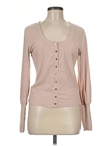 Jennifer Lopez Long Sleeve Henley (view 1)