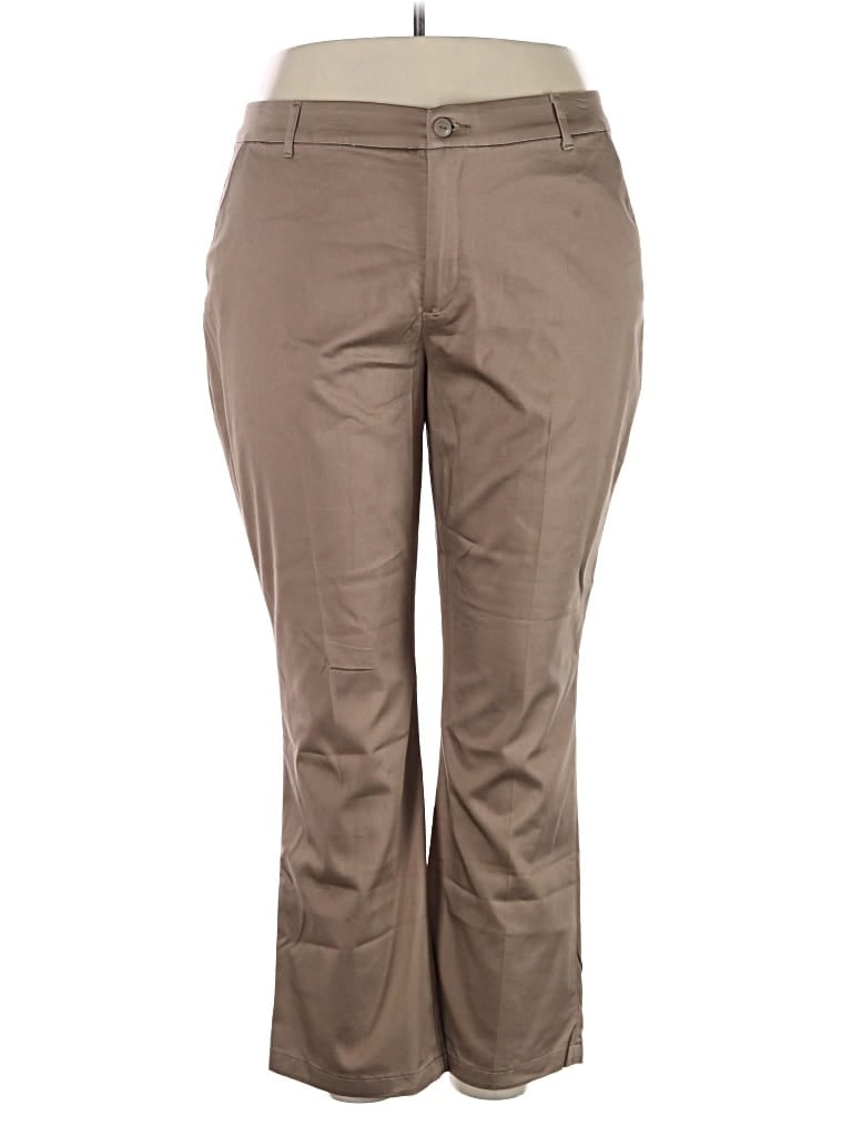 Pre-owned Lee Khaki Pant In Brown