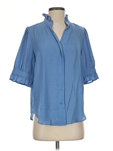 Ann Taylor Short Sleeve Blouse (view 1)