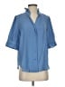 Ann Taylor 100% Polyester Blue Short Sleeve Blouse Size S - photo 1