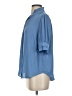 Ann Taylor 100% Polyester Blue Short Sleeve Blouse Size S - photo 5