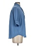 Ann Taylor 100% Polyester Blue Short Sleeve Blouse Size S - photo 4