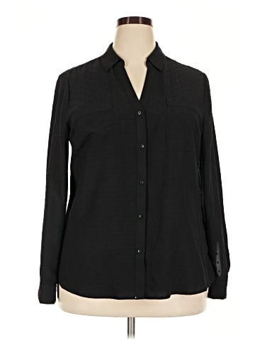 Candie's Long Sleeve Button-Down Shirt (view 1)