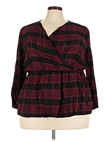 Lane Bryant Outlet 3/4 Sleeve Blouse (view 1)