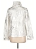Joseph Ribkoff Metallic Silver Jacket Size 12 - photo 2