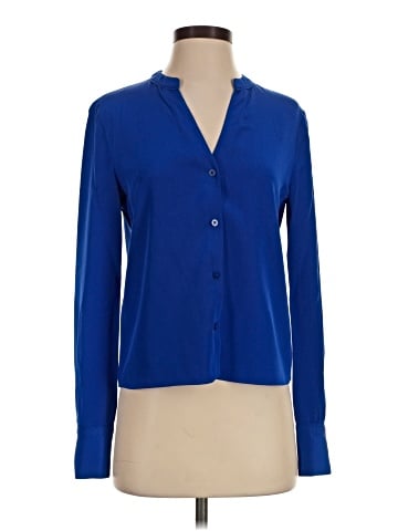 Diane von Furstenberg Long Sleeve Silk Top (view 1)