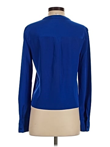 Diane von Furstenberg Long Sleeve Silk Top (view 2)