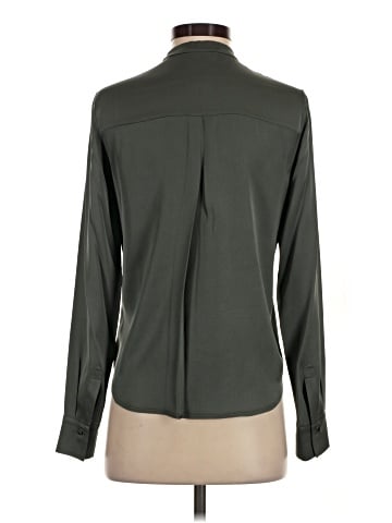 Vince. Long Sleeve Silk Top (view 2)