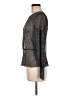 MNG Suit Metallic Silver Long Sleeve Top Size M - photo 5