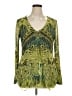 One World Green Long Sleeve Blouse Size XL - photo 1