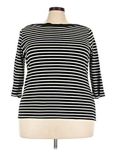 Karen Scott Sport 3/4 Sleeve T-Shirt (view 1)