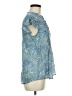 Cocomo Paisley Blue Short Sleeve Blouse Size M - photo 4