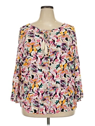 I.N. Studio 3/4 Sleeve Blouse (view 1)
