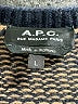 A.P.C. Tweed Black Blue Pullover Sweater Size L - photo 6
