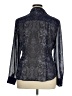 Cache 100% Polyester Paisley Blue Long Sleeve Blouse Size XL - photo 2