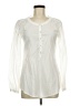 Esprit 100% Cotton Ivory White Long Sleeve Blouse Size 6 - photo 1