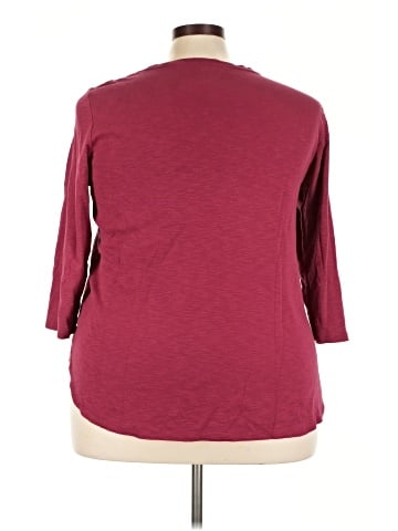 KIRKLAND Signature 3/4 Sleeve T-Shirt (view 2)