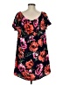 Soprano 100% Polyester Floral Black Casual Dress Size M - photo 2