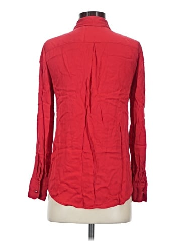 Donna Karan New York Long Sleeve Silk Top (view 2)