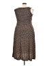 Perceptions Chevron-herringbone Brown Cocktail Dress Size 20 - photo 2