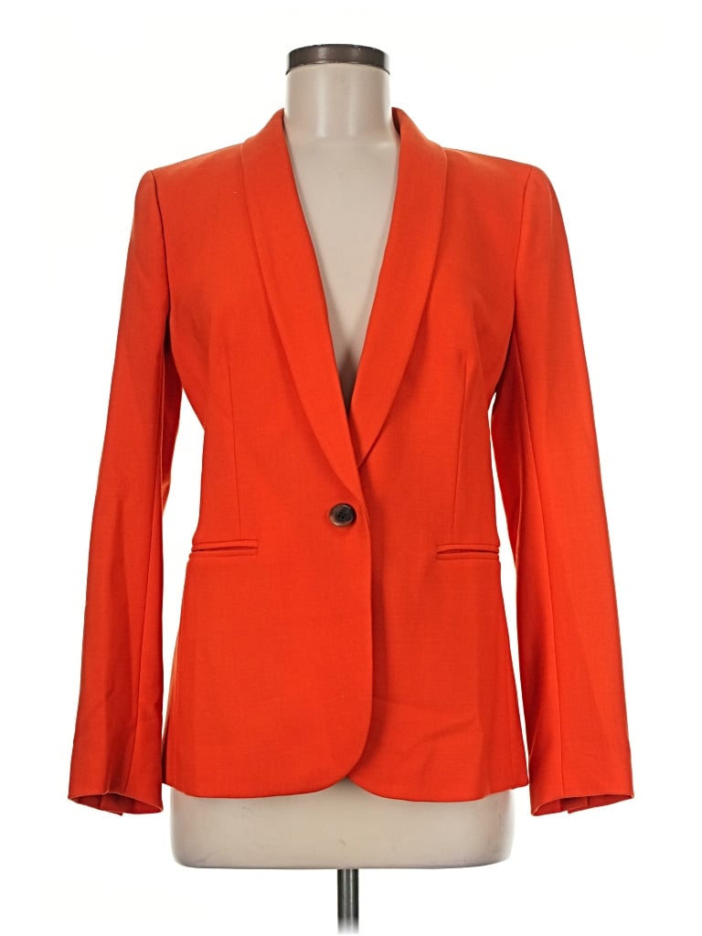 Pre-owned Jcrew Wool Blazer Jacket In Orange