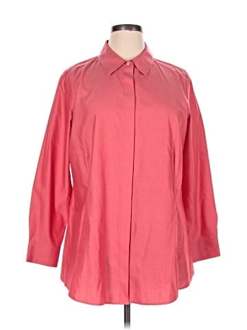 Foxcroft 3/4 Sleeve Button-Down Shirt (view 1)