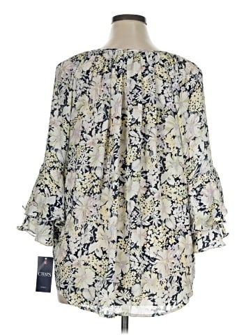 Chaps 3/4 Sleeve Blouse (view 2)