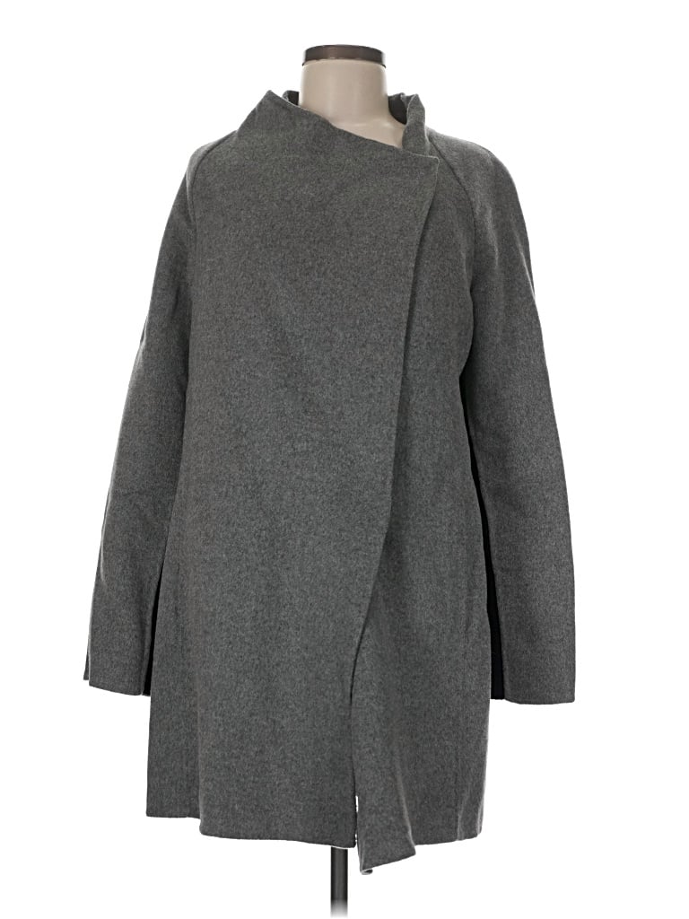 Pre-owned Vince Wool Cardigan Sweater In Gray