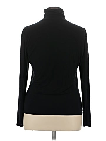 August Silk Long Sleeve Turtleneck (view 2)