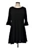 CeCe Solid Black Casual Dress Size L - photo 1