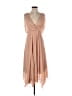 ASOS 100% Polyester Tan Cocktail Dress Size 6 - photo 1